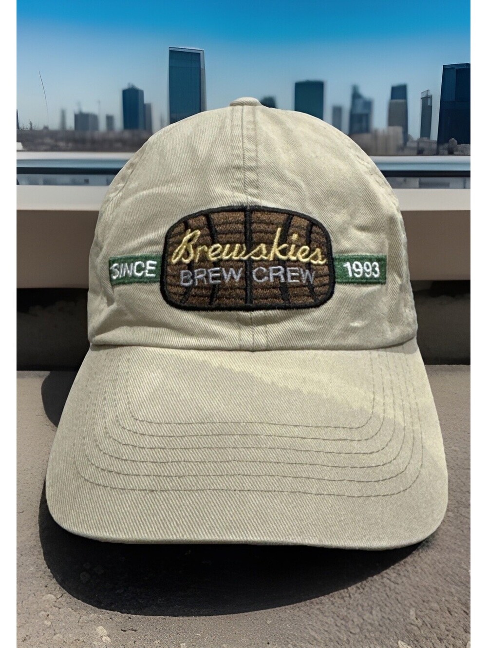 Brewskies Brew Crew Since 1993 Live Band Music Burgers Baseball Cap